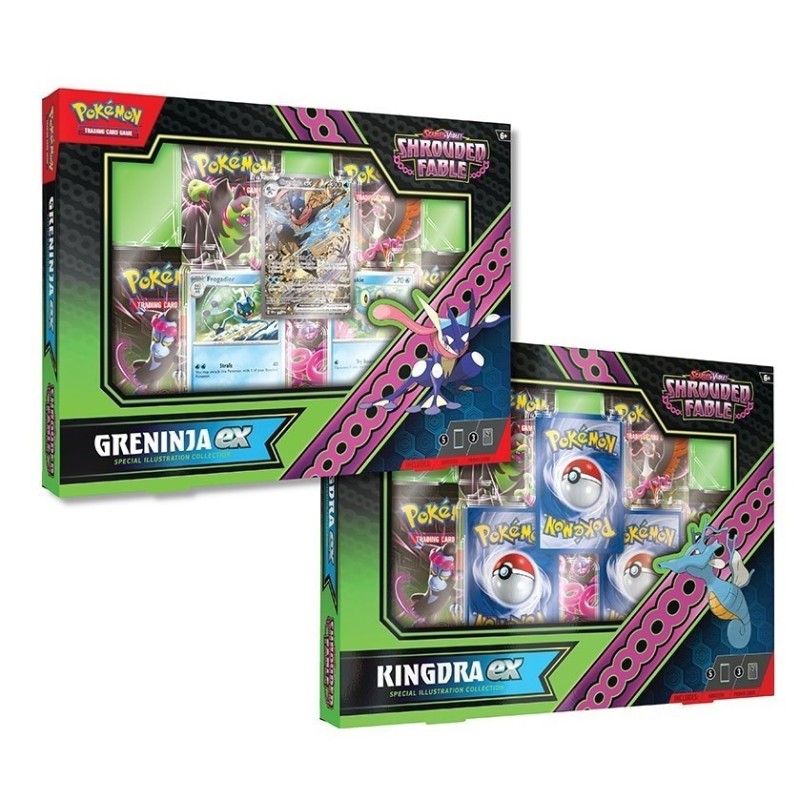 Colección de Ilustración Kingdra ex + Greninja ex – Fábula Sombría | Español
