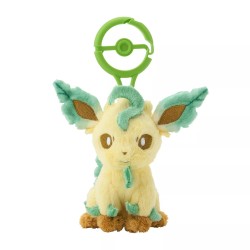 Leafeon mascot with carabiner