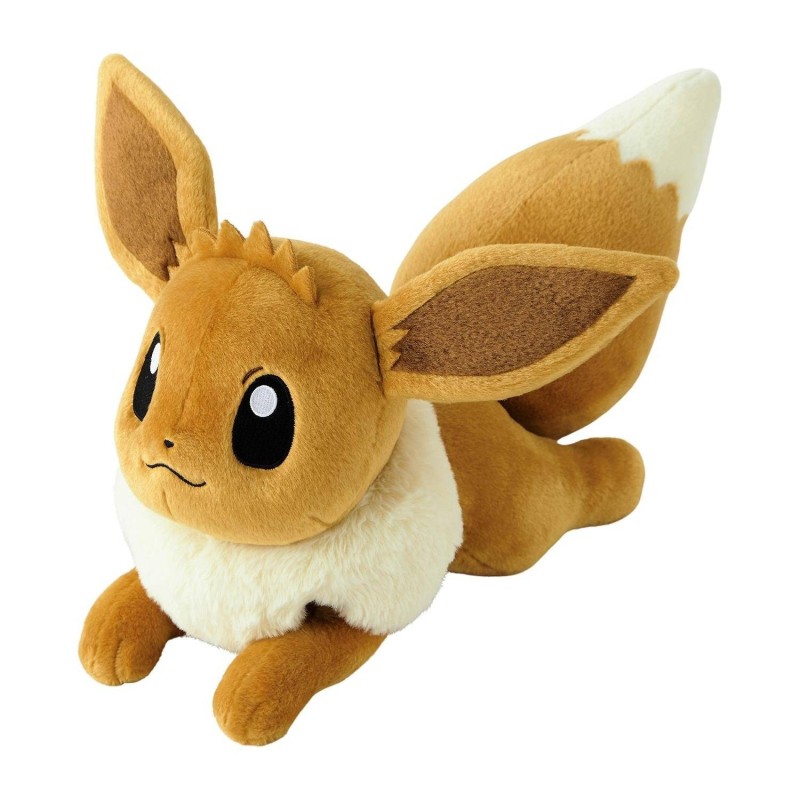 Life-size Eevee lying down