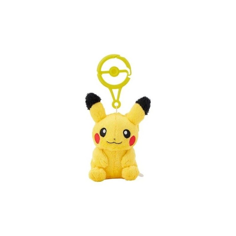 Pikachu mascot with carabiner