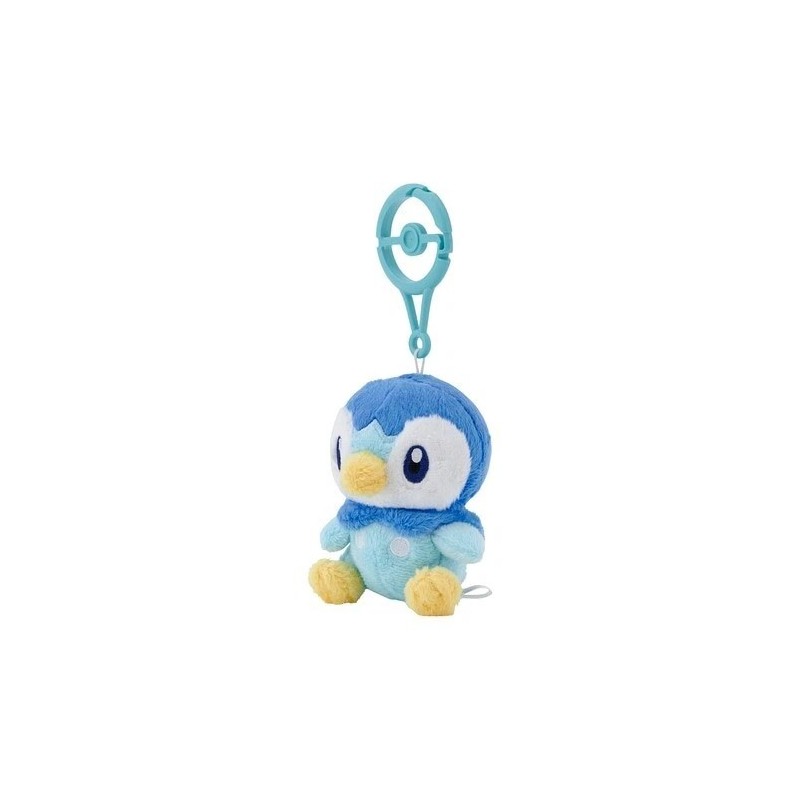 Piplup mascot with carabiner