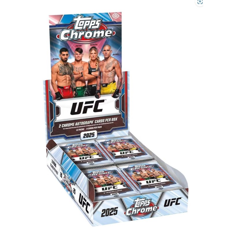 2025 UFC Topps Chrome Hobby Box